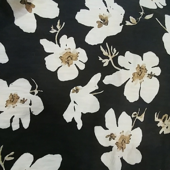 Loft Slate Gray Floral Top - Picture 5 of 7